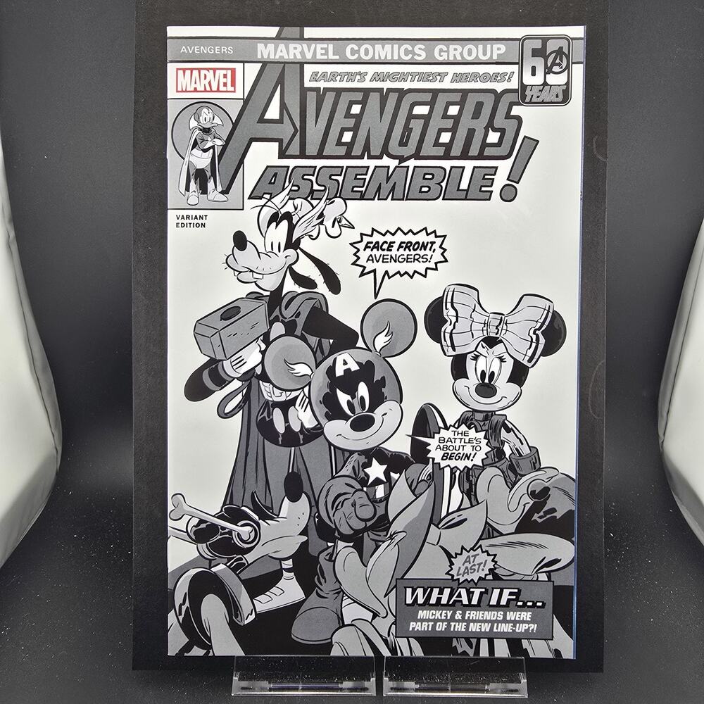 AMAZING SPIDER-MAN #53 1:100 DISNEY VARIANT B&W SKETCH IVAN BIGARELLA NM/M 9.8?